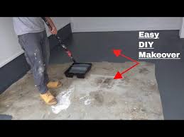 to paint concrete floors diy makeover
