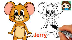how to draw jerry mouse tom jerry