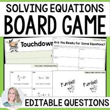 Solving Equations Board Game In 2023