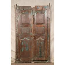 Solid Wood And Iron Front Door For