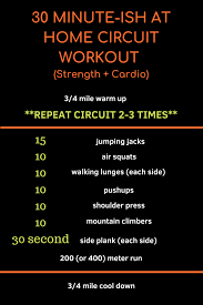 flexible 30 minute at home circuit workout