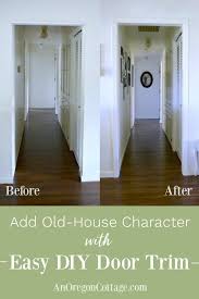 easy diy door trim to add old house