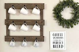 Diy Wood Coffee Mug Rack Create Play