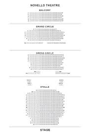 Novello Theatre Seating Plan