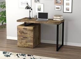 The dimensions of the industrial monitor stand and bases can be altered to fit your individual needs, and the reclaimed wood can be made in any of our beautiful wood finishes. Safdie Co Computer Desk 47 25l Brown Reclaimed Wood 3 Drawers Black Metal Walmart Canada