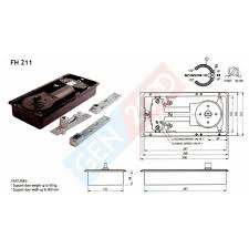 Hinge dekkson nrp ess 316 6x3.5x4 4bb sss. Floor Spring Hinge Dekkson Fh 211 Set Komplit Aksesoris Pivot Strap Engsel Tanam Pintu Lantai Dekson Shopee Indonesia