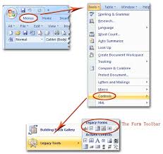 A style is a predefined combination of font attributes, including color and size, that can be after applying headings throughout your document, you are ready to create your table of contents in microsoft word. Where Is Form Toolbar In Microsoft Office 2007 2010 2013 And 365