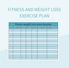 fitness and weight loss exercise plan
