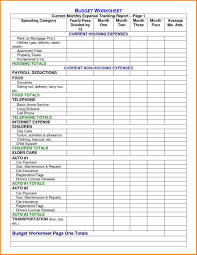 Excel Spreadsheet For Monthly Expenses Examples Of Business