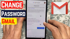 how to change gmail pword in android