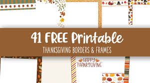 thanksgiving borders frames 41 free