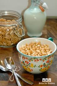 homemade cereal with puffed rice
