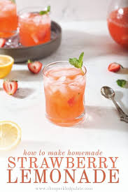 homemade strawberry lemonade