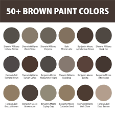 50 Best Shades Of Brown Paint Colors