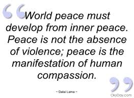 World Peace Quotes And Sayings. QuotesGram via Relatably.com
