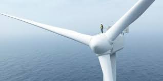 When the wind blows, the turbine's blades spin clockwise, capturing energy. Abb Wind Power Solutions