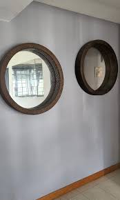 Ikea Melbu Large Round Rattan Mirror