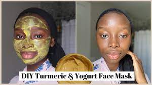 diy yogurt turmeric face mask for