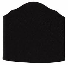 Black Silk 6 Inch Wall Sconce Shield