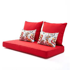 Red Outdoor Bench Replacement Cushion