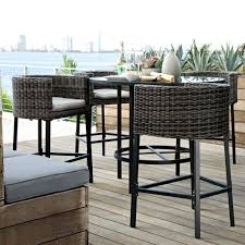 bar height patio table and chairs set