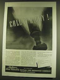 We did not find results for: 1938 John Hancock Mutual Life Insurance Ad Call It A Day