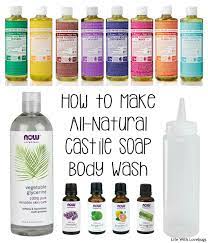 diy all natural castile soap body wash