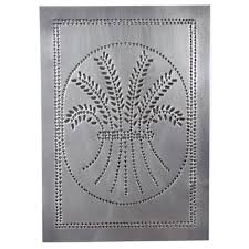 wheat design cabinet panel country tin