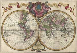 Details About Mp21 Vintage Historical 1720 Nautical Chart World Map Poster Print A1 A2 A3