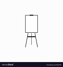 Blank Flip Chart Icon Simple Style