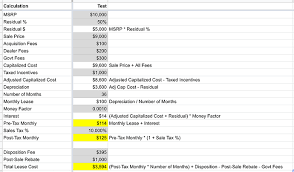 5+ basic excel spreadsheet 10+ excel spreadsheet for payroll 4+ example spreadsheets in excel. Calculations Behind The Lease Calculator Ask The Hackrs Leasehackr Forum