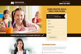 education landing page templates