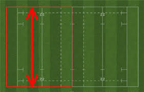 how big is a touch rugby pitch rugby