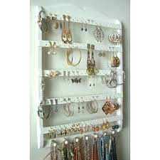 earring holder jewelry organizer white