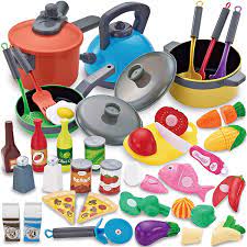 Let them bake and create all their favourite foods in a childrens play kitchen. Amazon Com Joyin 36 Pieces Cooking Pretend Play Toy Kitchen Cookware Playset Including Pots And Pans Play Food Cutting Vegetables Toy Utensils Toys Games