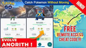 Evolve Anorith in Pokemon Go + Catch Pokemon WITHOUT MOVING (HACK)