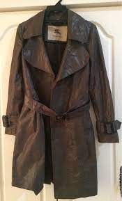 Burberry Trench Coat A Line Silk Blend