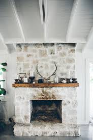 Whitewashed Fireplace Designs