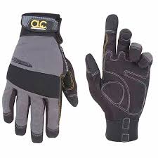 Custom Leathercraft Black And Gray Large Handyman Gloves