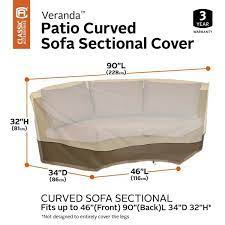 h curved sofa sectional cover