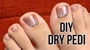 gel nail toes at home diy dry