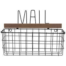 Mail Black Metal Wall Basket Hobby