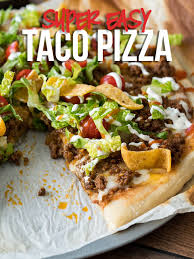 my family absolutely loves this super easy taco pizza it s an easy recipe that my