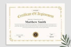 modern certificate design template