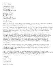 Executive Assistant Cover Letter Examples Dew Drops