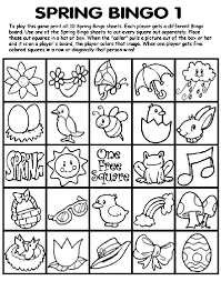 Use these images to quickly print coloring pages. Spring Bingo 1 Coloring Page Crayola Com