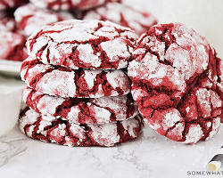 Image of Red Velvet Cake Mix Cookies