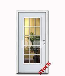 15 Lite Clear Glass Steel Exterior Door