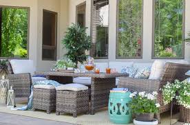 Patio Outdoor Dining Sectional Sofa