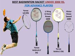 Best 5 Badminton Racket Under 3000 Rs For Advanced Players